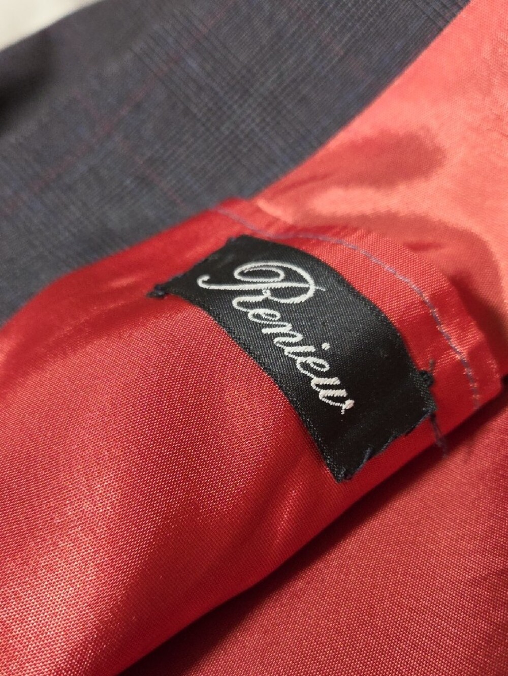 Reniew 14R Vintage Gray Sport Coat with Orange Lining - Picture 2 of 6